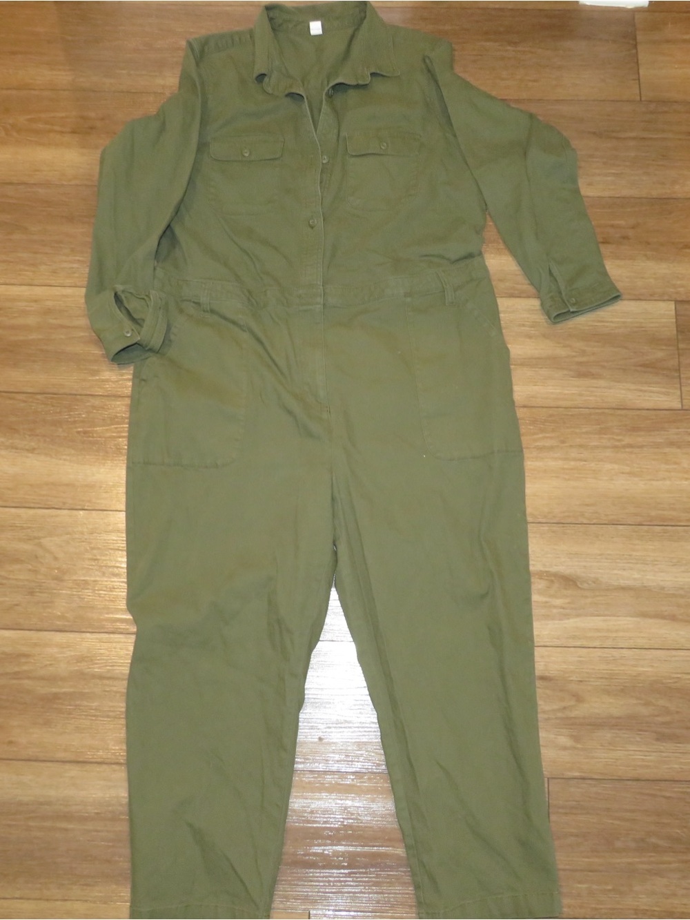 Old Navy Olive Utility Jumpsuit with Chest Pockets